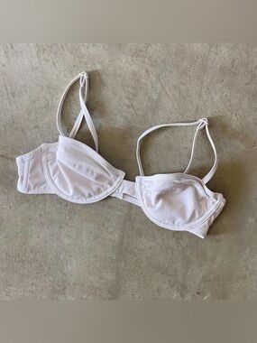 Aritzia Babaton White Bikini Top XS